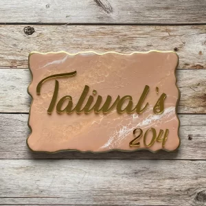 Sounds Peachy Personalized Nameplate – Custom Desk Decor